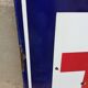 Enamelled plate former emergency post