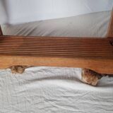 3-tier wood and rope boat shelf