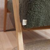 Scandinavian armchair with compass legs