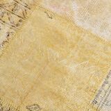 Yellow Mustard Large Vintage Rug, 204x306Cm