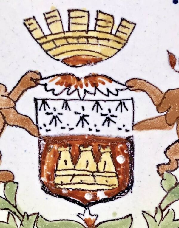 6 anciennes assiettes à dessert Desvres Fourmaintraux Rouen modèle Dinan 2