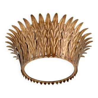 Plafonnier en forme de soleil des années 50 espagnole