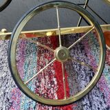 Brass and glass dessert, 60s