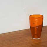 Vintage glass vase by Hysteria, 1980s.