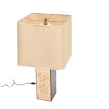 1970 s serious brass table lamp
