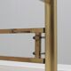 Vintage golden brass bed frigerio 1970s