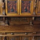 Renaissance two-part walnut sideboard