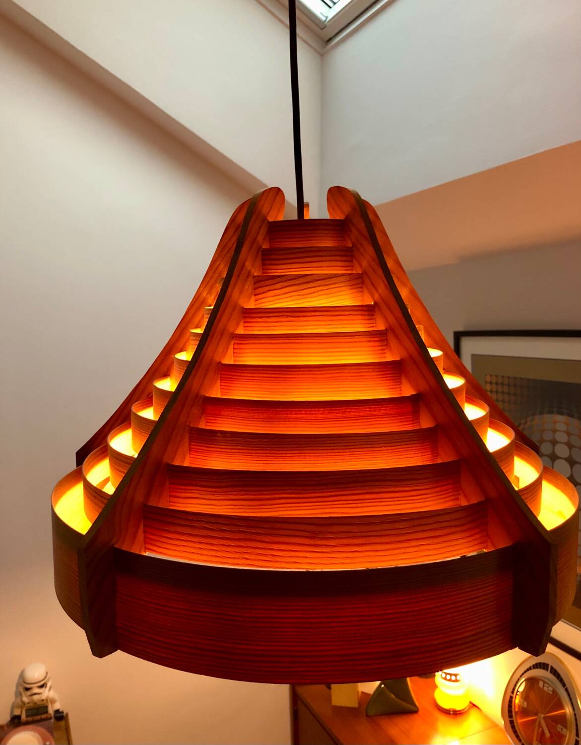 Swedish vintage pendant light / Design by Hans Agne Jakobsson / 60's