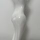 Barbotine ceramic woman lamp Vintage Art Deco