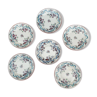 Porcelain earthenware Vernon vpf dessert plates