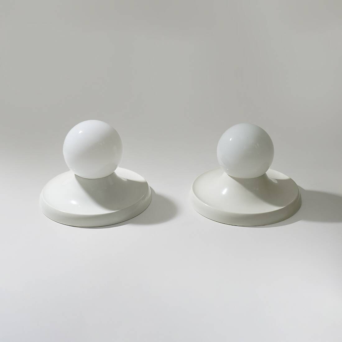 Pair of Light Ball ceiling lights by the Castiglioni brothers for Flos, 196