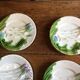 6 plates of asparagus artichokes in slurry, salines