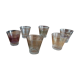 Small colored glasses