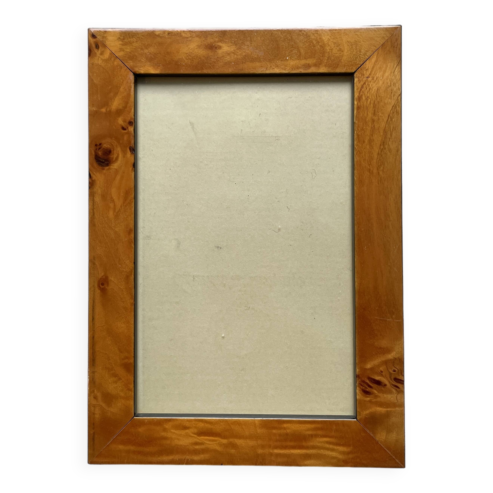 Walnut burl frame 13 x 18 cm