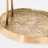 Vintage brass heron bird umbrella stand