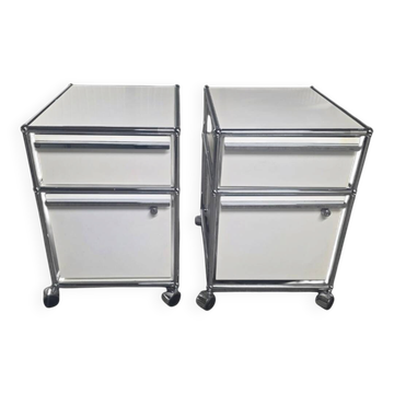 Set of 2 USM Haller cabinets