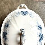 Sarreguemines tureen in iron clay, “Aida” service