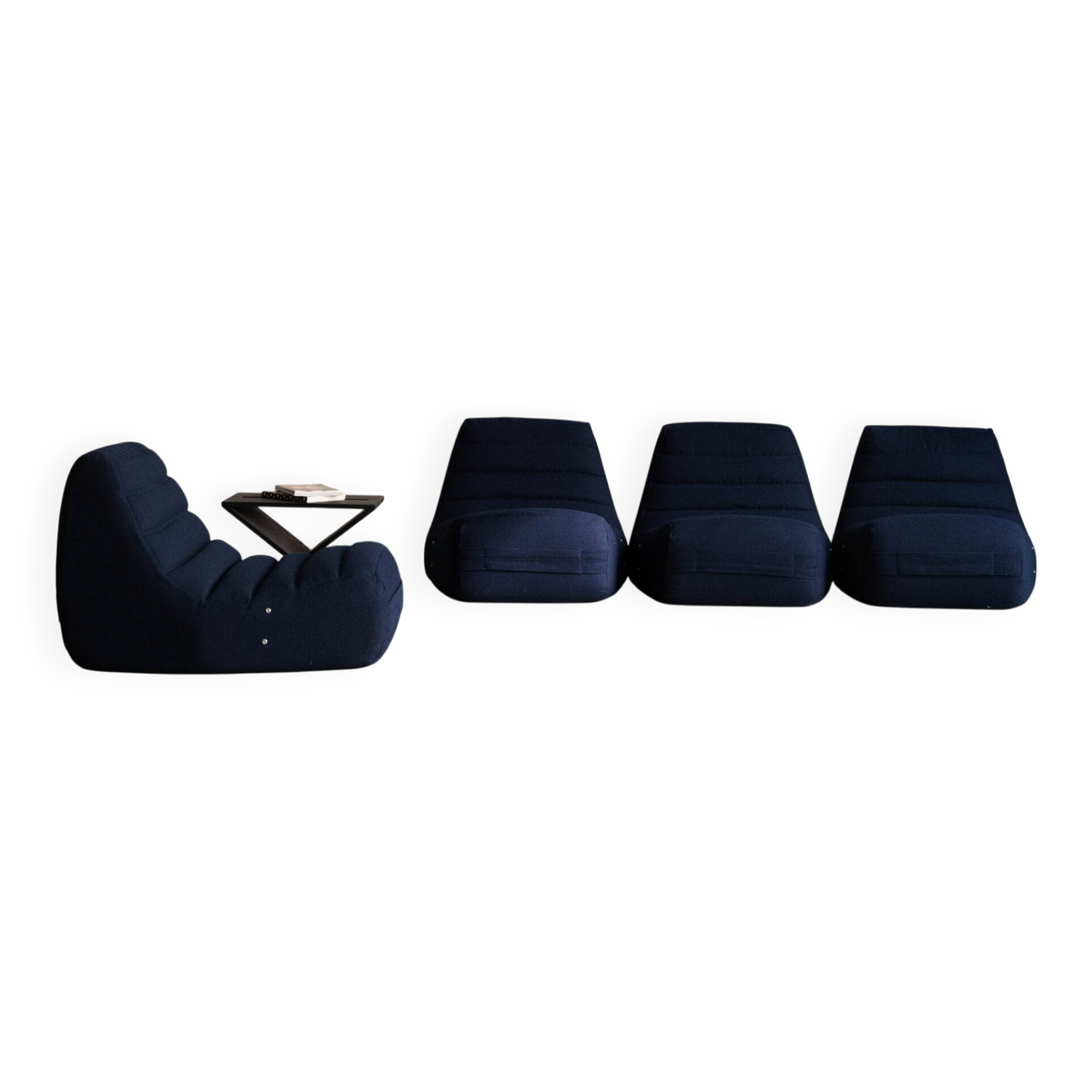 Set of 4 Saparella lounge chairs by Michel Ducaroy