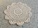 Small vintage round placemat Ø14