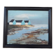 Tableau huile sur panneau marine