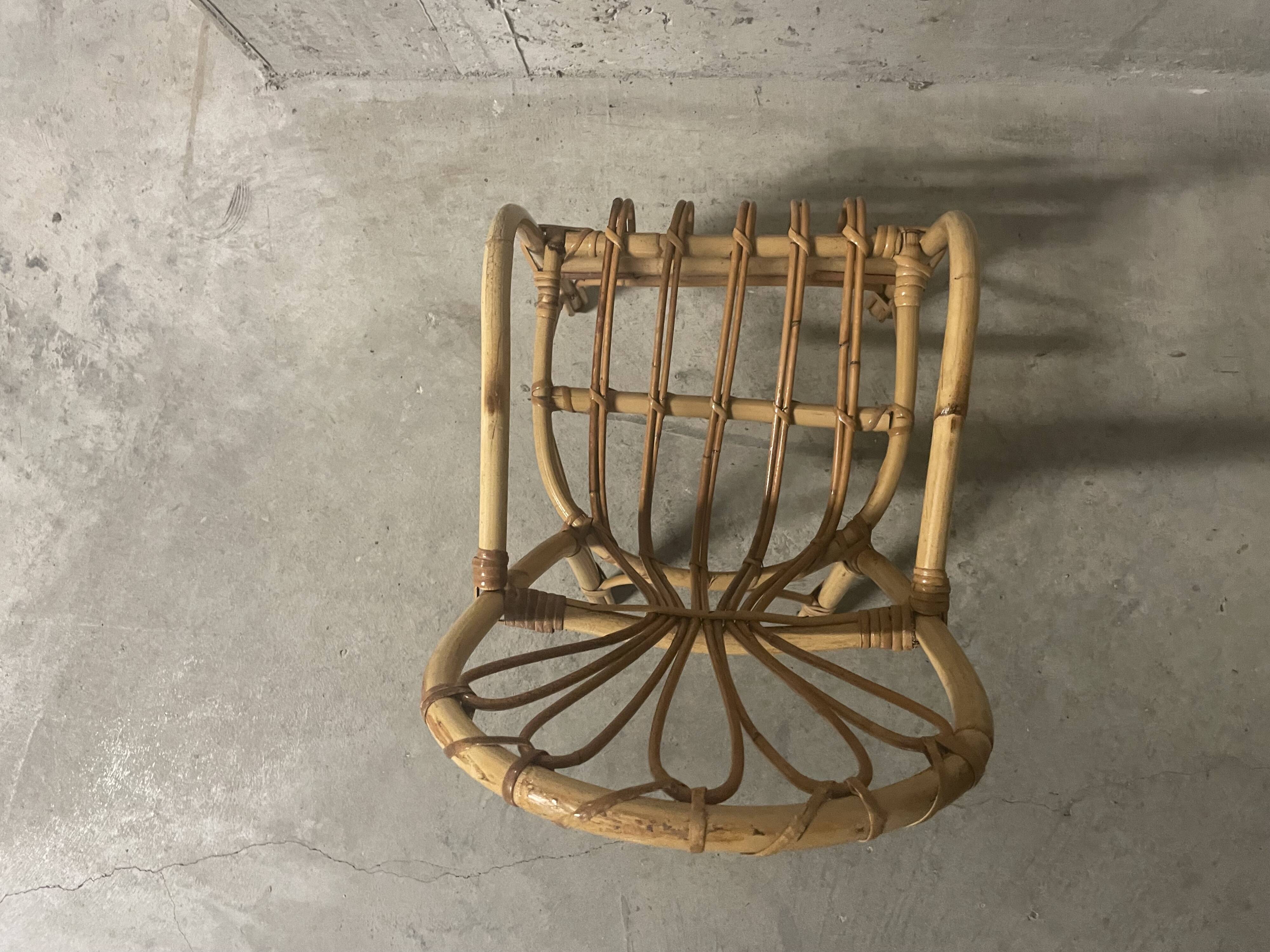 Child's rattan armchair