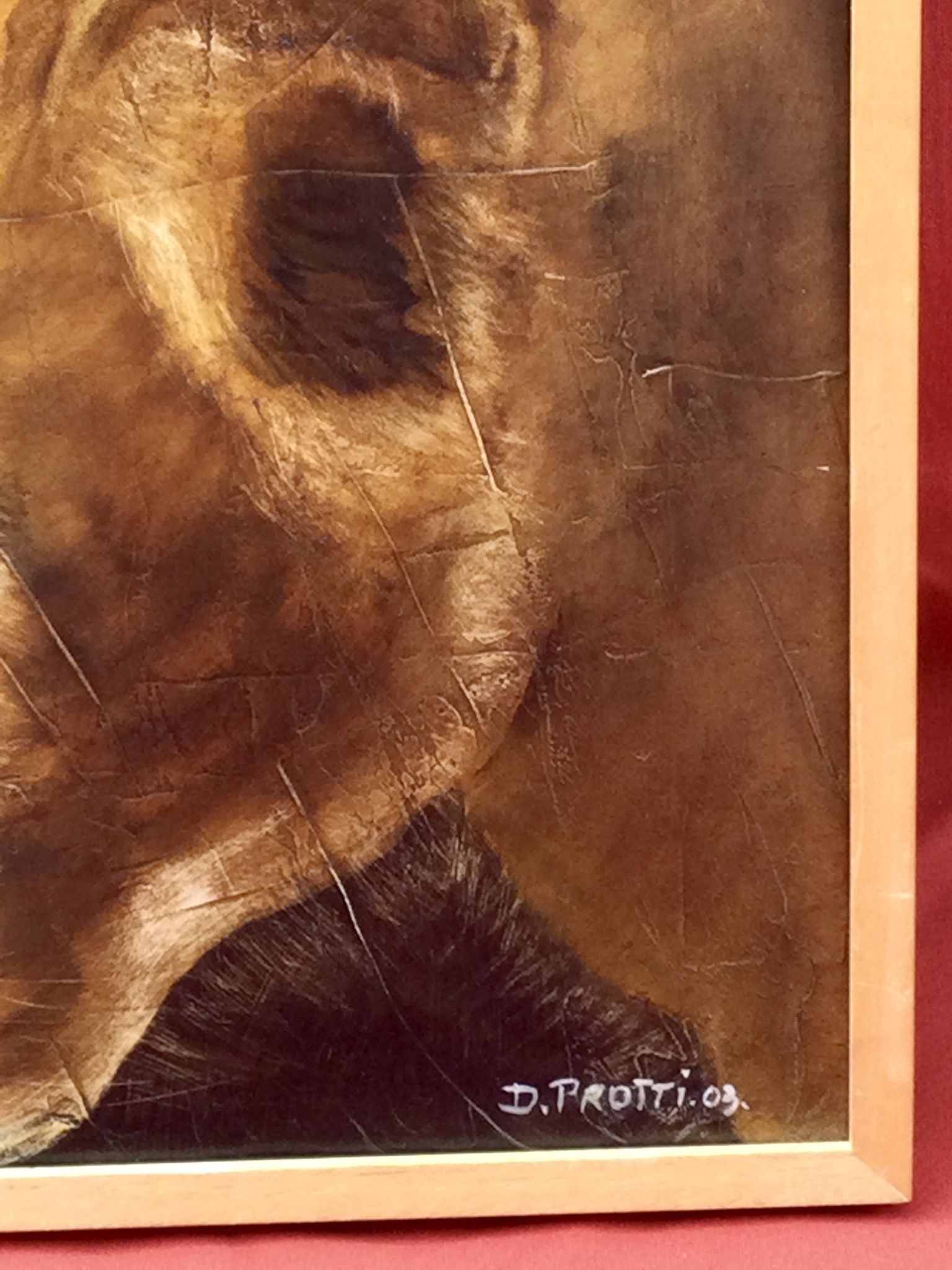 Huile sur toile "Avant la sieste" par Dominique PROTTI-BARAIZE
