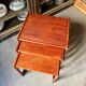 3 nesting coffee tables GPLAN model Quadrille in teak