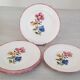 Flat faience plates from Saint-Amand Ceranord vintage maïté model