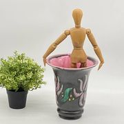 Vase céramique émaillée, signé, Vallauris , vintage, 1970 ‘s