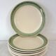 Set of 8 Villeroy and Boch flat plates, vintage Mettlach