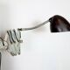 Green Industrial Scissor Wall Lamp from Elektroinstala, 1960s