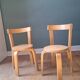 2 chaises enfants style Aalto Alvar