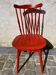 Chaise baumann rouge brique