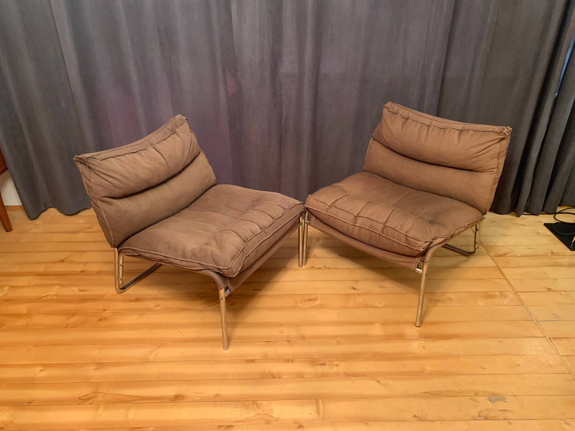 Gillis Lundgren easy chairs, Ikea, Sweden, 1970s