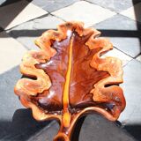 Coupe à fruit céramique de vallauris en forme de feuille (45 x 25 cm)