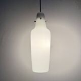Mid-century grey glass pendant hanging lamp , 1960s Scandinavian