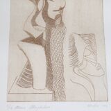 Art Print Lithograph: Mary Magdalene, Signed by Muffini, 1994