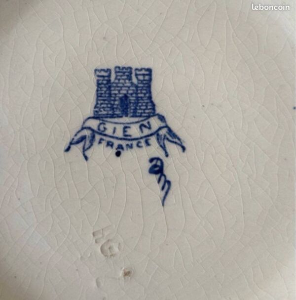 Théière de Gien  ''Coq et Pivoine