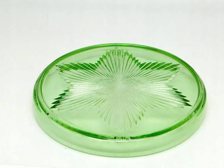 C1F Green Hydrangea Tray for Glasses No. 263
