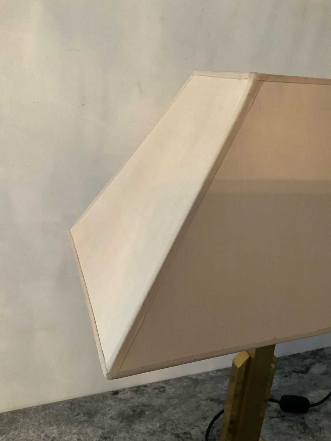 Lampe Deknudt en laiton style Hollywood Regency des années 70