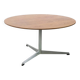 Circular coffee table in oak by Arne Jacobsen for Fritz Hansen, 1960s