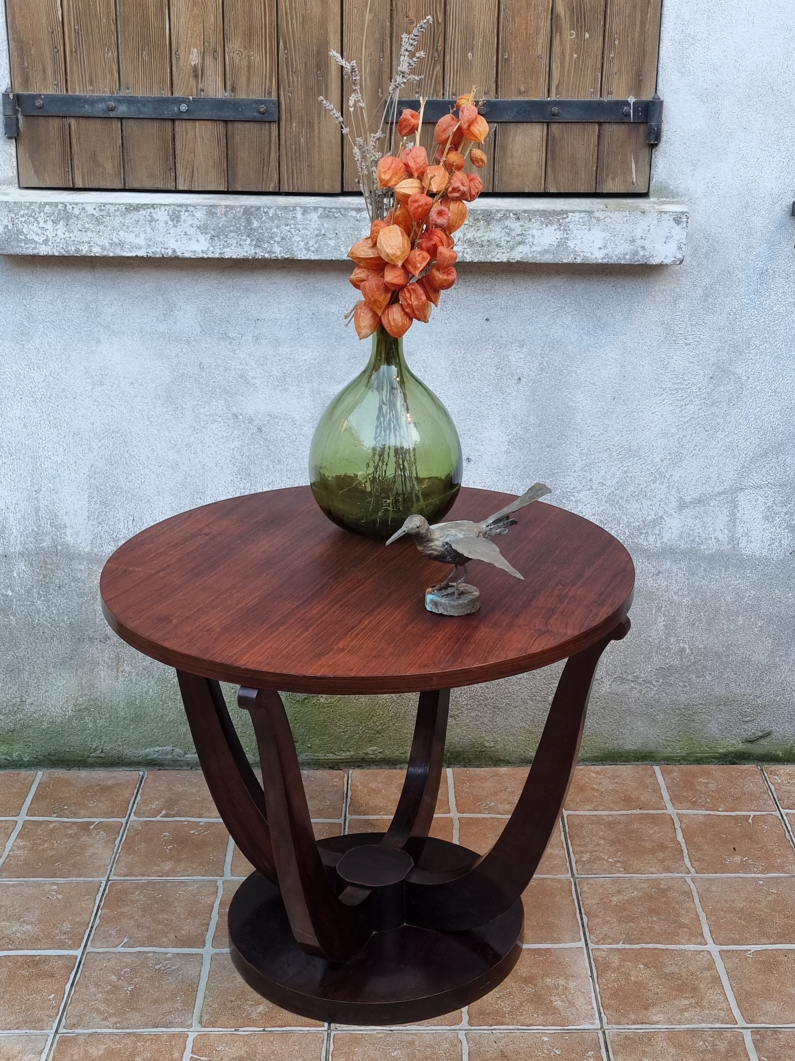 Art Deco pedestal table, 70 cm