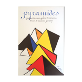 Alexander CALDER, Galerie Jacques Damas, Pyramides, 1980. Original exhibition poster