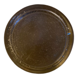 Produit BHV vide poche bas en verre bullé transparent 1960