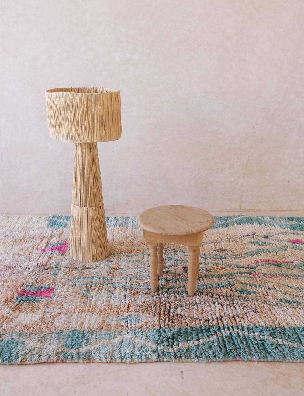 Tapis berbère pastel