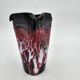 Vintage Vallauris black, pink and white vase