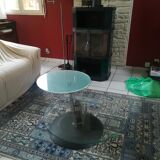 Table basse mobile, pied en fonte