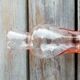 Vase verre rose