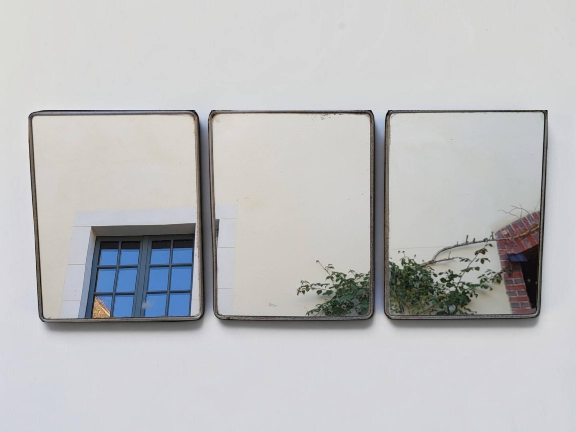 Triptych barber mirror 1950