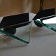 Paire de lampes appliques murales postmodernistes 1980